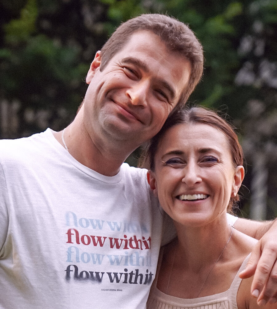 Andrei Poliakov and Olga Khmeleva, founders of Flowence